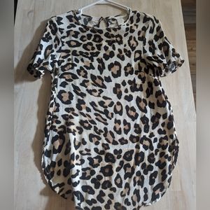 H&M leopard print blouse